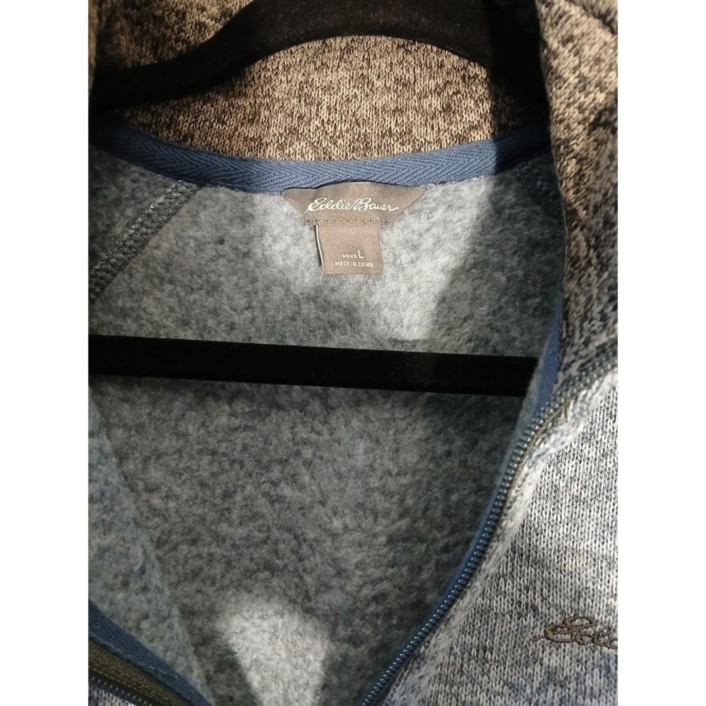 Eddie Bauer Men's Radiator Fleece 1/4 Zip Pullover Harbor Blue Size L - Picture 5 of 7